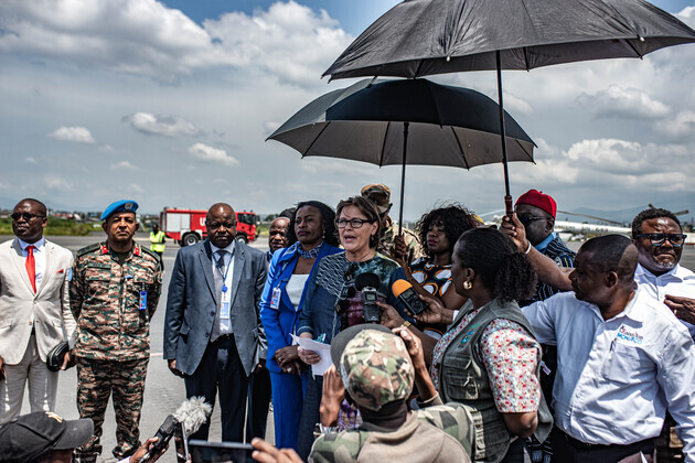 DR CONGO-GOMA-MONUSCO CHIEF-ARRIVAL
