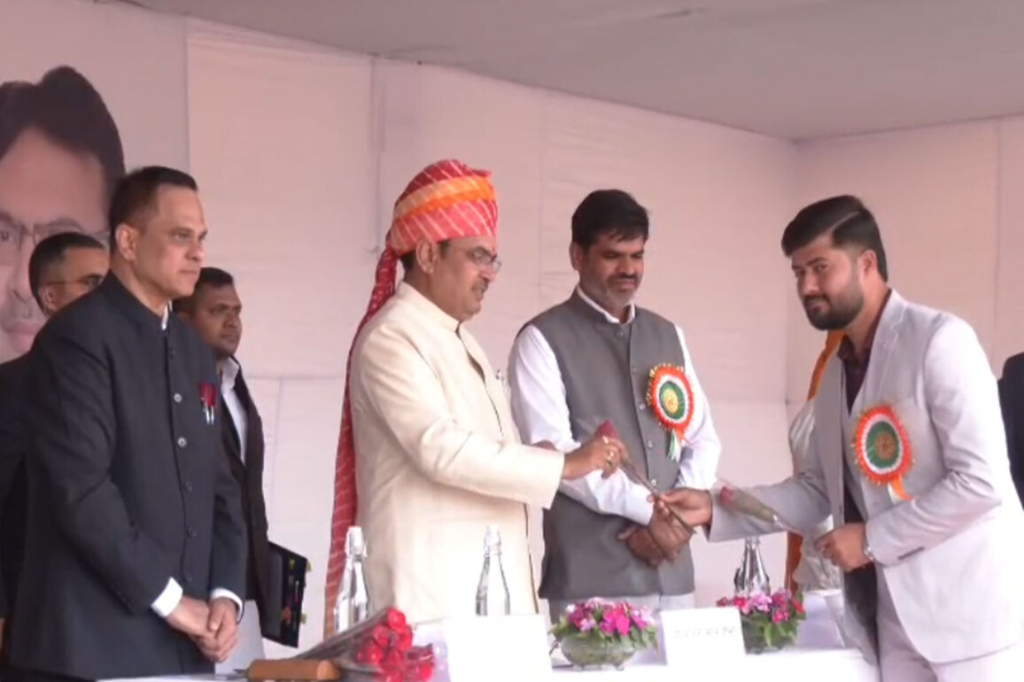 Rajasthan CM Bhajanlal Sharma honours employees for outstanding work on 77th Republic Day