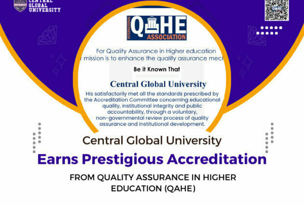 Central Global University Receives Prestigious Accreditation From QAHE, Ensuring Quality Education Globally