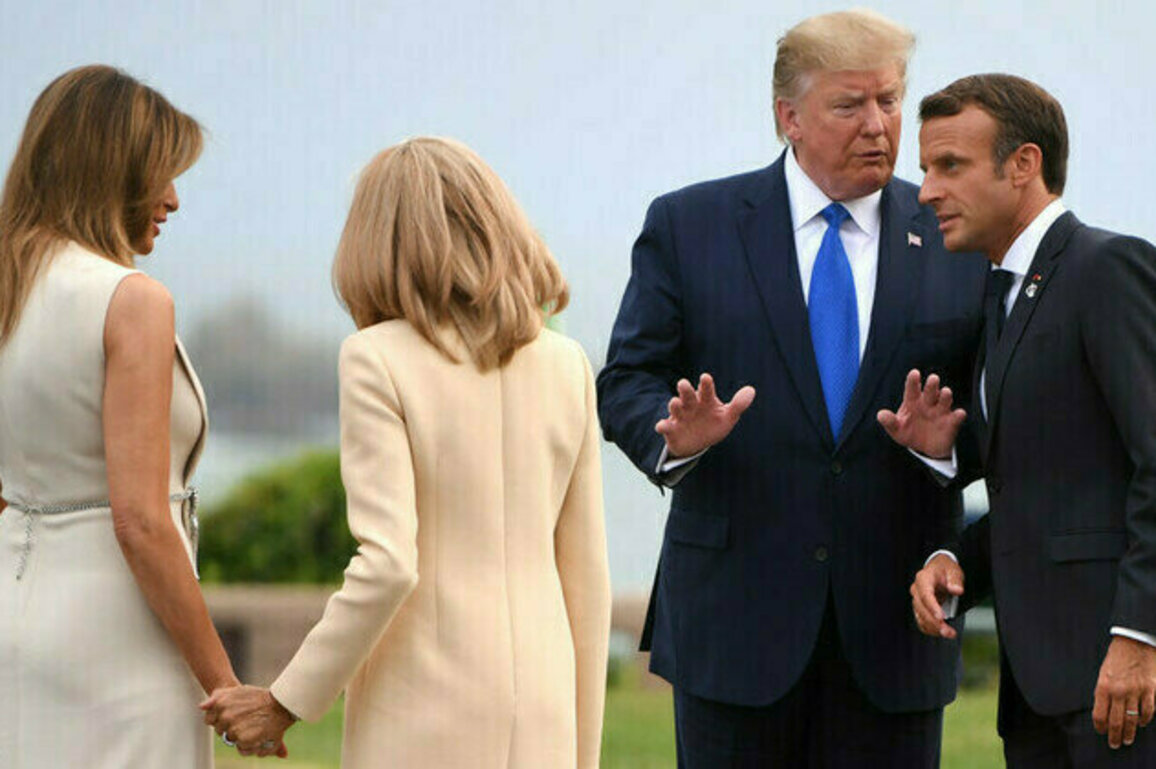 Trump comments on Macron wife slap