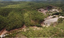 An aerial shot of the old Dianne mine.