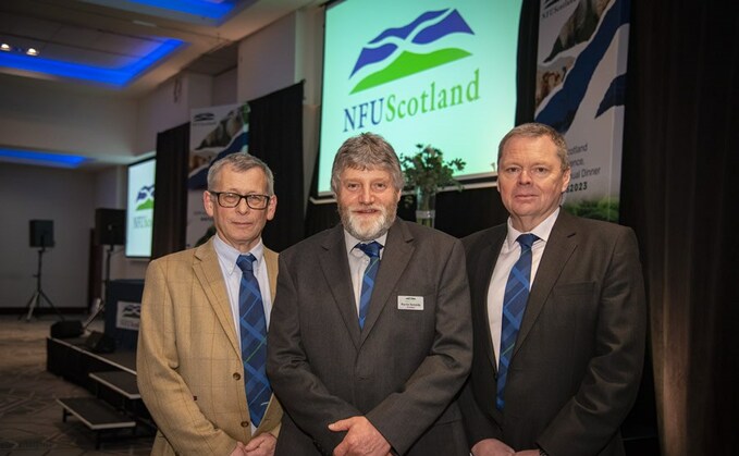 Either Alasdair Macnab (left) or Andrew Connon (right) will take over from outgoing NFU Scotland president Martin Kennedy.