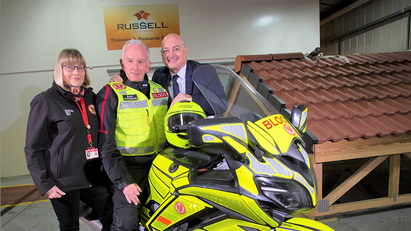 Charity rides high with Russells donation