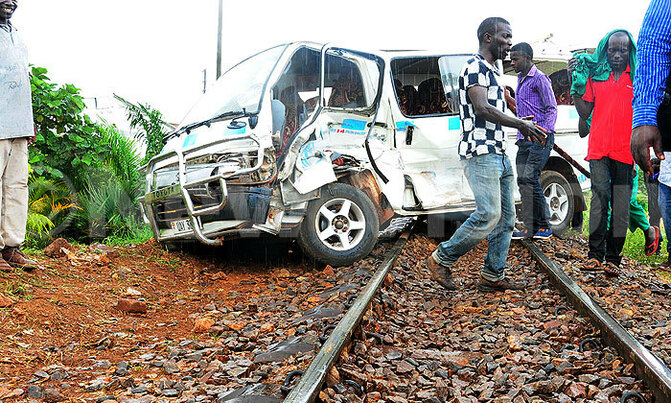 One killed in train-taxi crash in Kampala One killed in train-taxi crash in Kampala