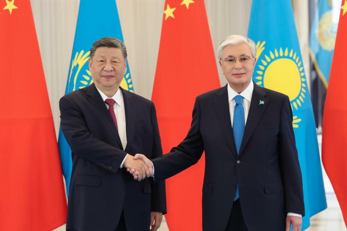 Xi meets Kazakh President Kassym-Jomart Tokayev