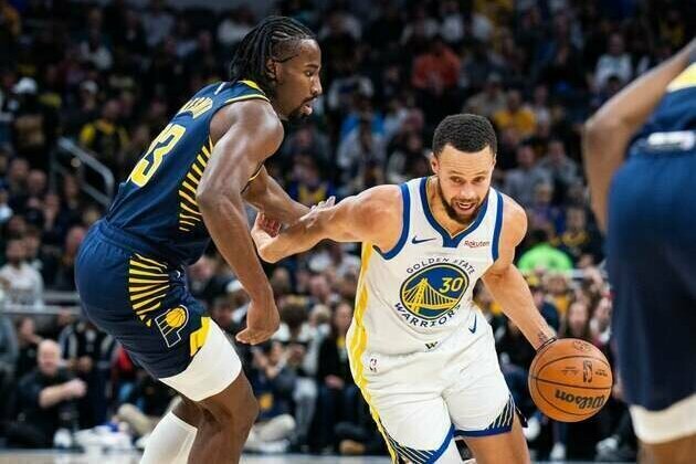 Pacers rally late, upend Warriors to notch first win of season