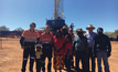  Origin Energy staff with traditional owners who support its Beetaloo development.