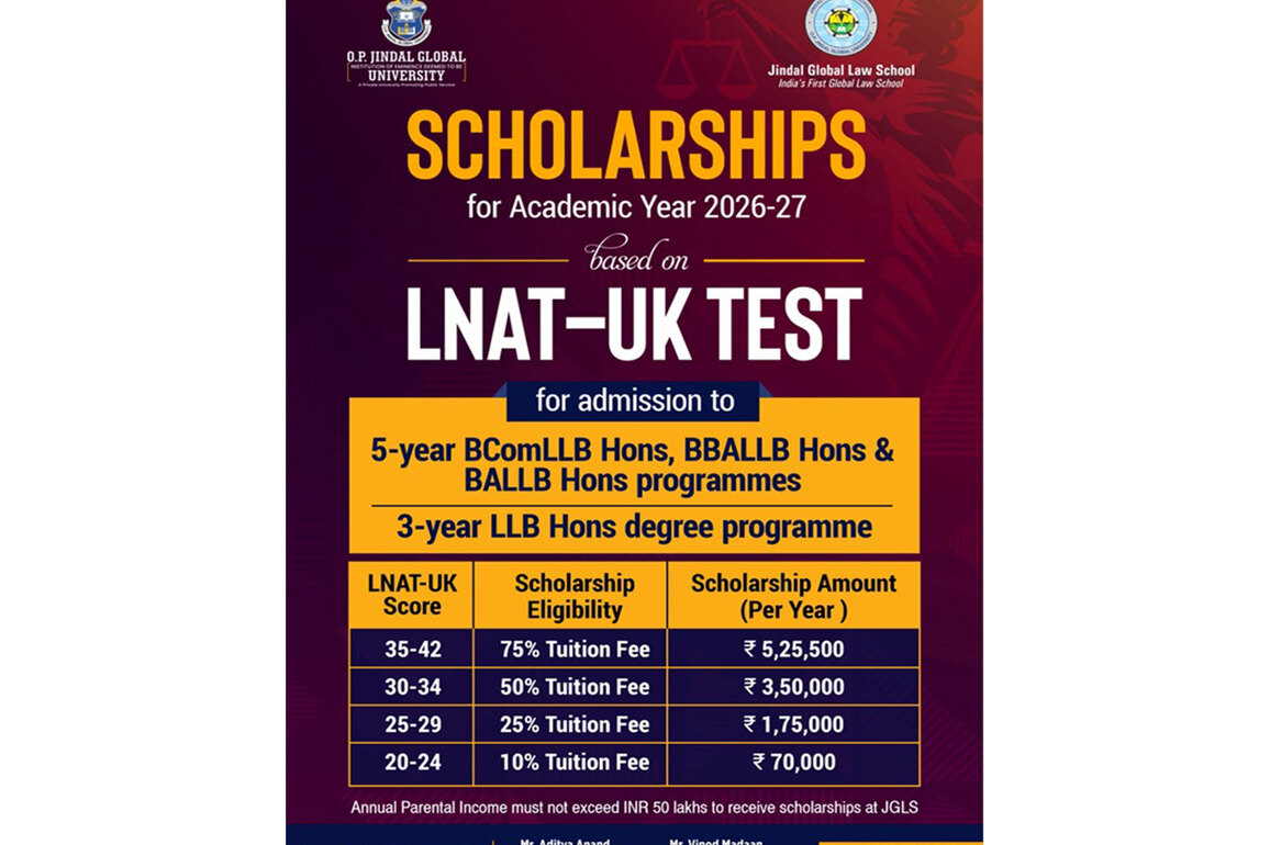 Jindal Global Law School Closing Early Admissions on 28 February
