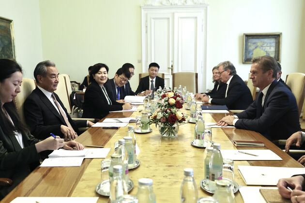 SLOVENIA-LJUBLJANA-PM-CHINA-WANG YI-MEETING