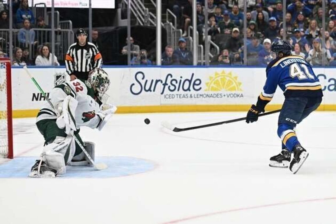 Six different Blues score in comeback victory over Wild