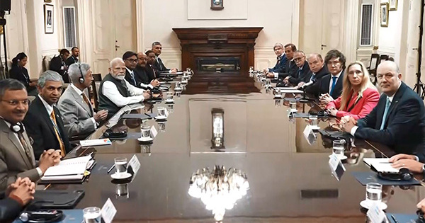 PM Modi, Argentine President Milei hold delegation-level talks in Buenos Aires