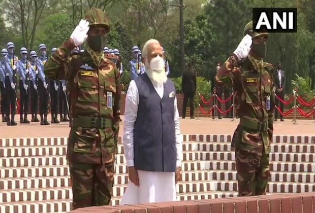 PM Modi visits National Martyrs' Memorial in Bangladesh