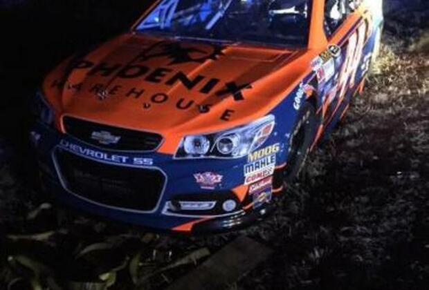 Stolen NASCAR Sprint Cup race car found abandoned on roadside