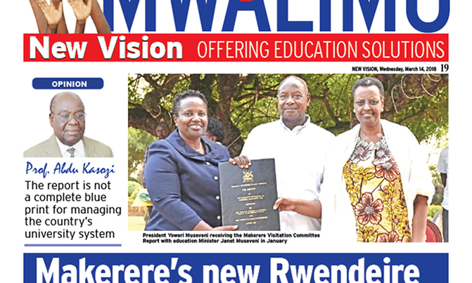 In Tomorrow's Mwalimu: Makerere's 'Rwendeire' report needs a second look In Tomorrow's Mwalimu: Makerere's 'Rwendeire' report needs a second look