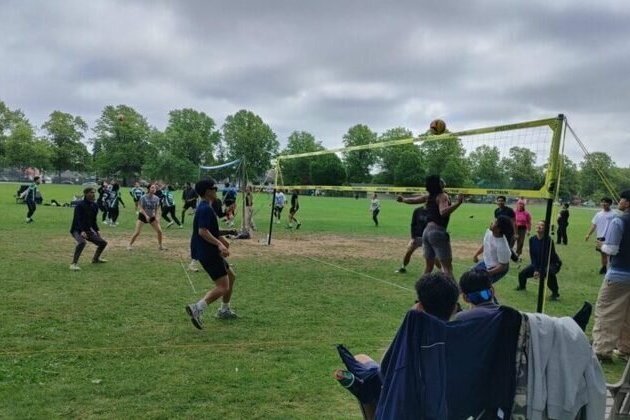 Panda Power for Mental Health: Healthcare Professionals Anton Castillo and Lester Corre Trade Scrubs for Jerseys for Vancouver, BC's Volleyball Community