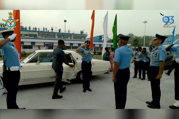 Air Chief Marshal AP Singh arrives in vintage 1967 Ford Salon for Air Force Day celebrations, showcases rich history of Armed Forces