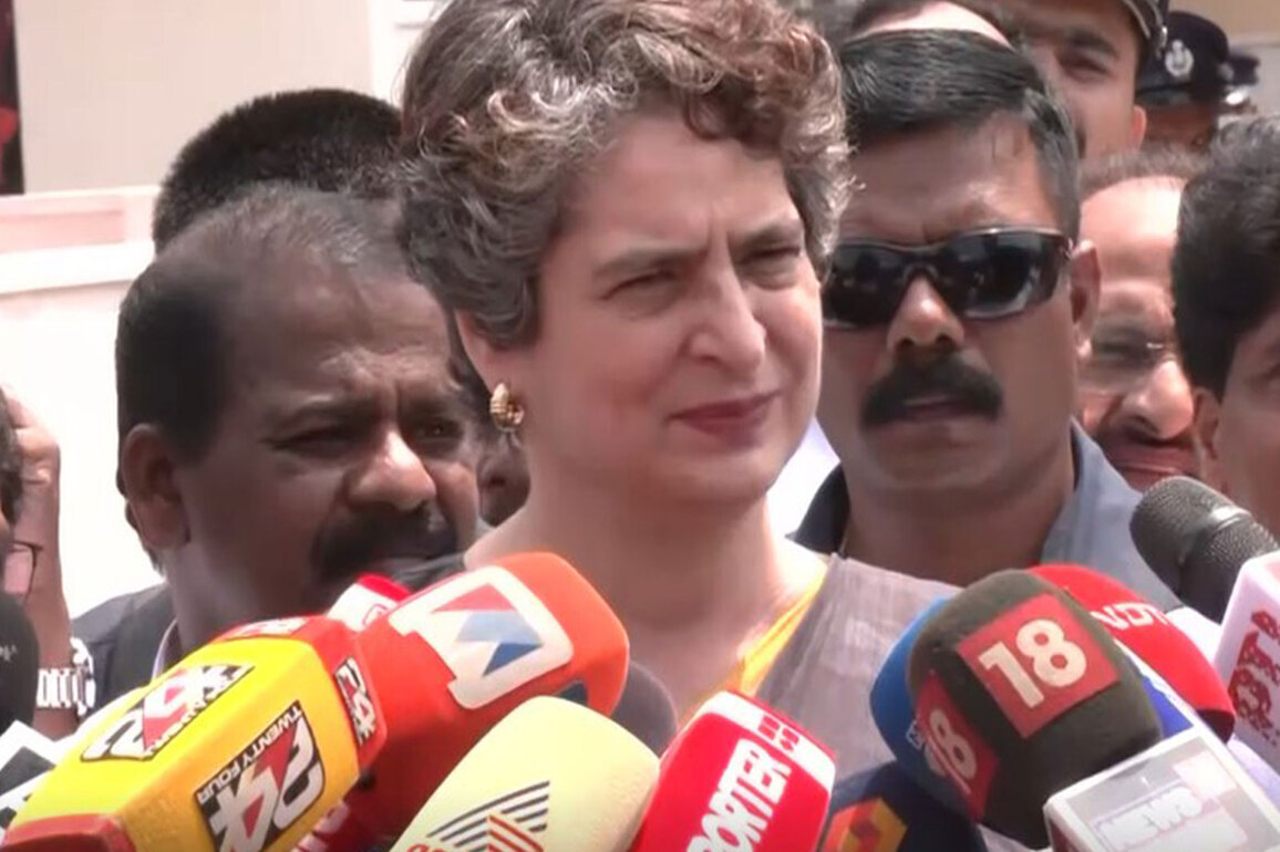 Priyanka Gandhi visits Mundakkai-Chooralmala landslides survivors, claims "centre not forthcoming" in rehabilitation