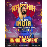 Dinesh Karthik appointed captain of Team India for Hong Kong Sixes 2025