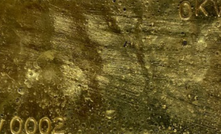  One of two bars produced during commissioning of the gold room