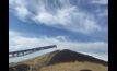  Canola bunker at Elmore, Victoria, which has achieved a site record this harvest. Photo courtesy of GrainCorp.