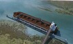 The new super shallow draft bulk carrier can be loaded directly from the land side via shore conveyors.