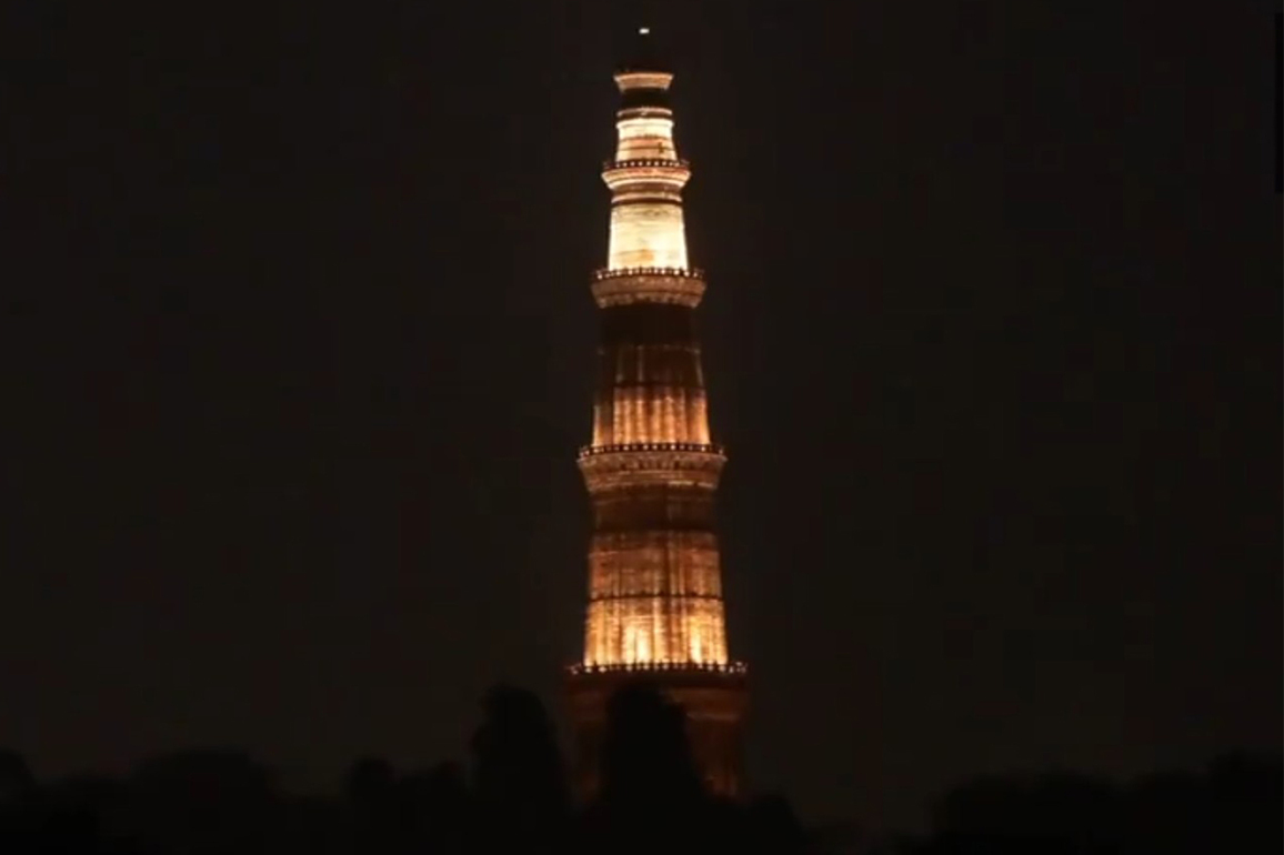 Cultural icons lit up as India celebrates light of festivals