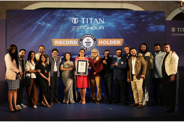 Titan Watches sets Guinness Book of World Records with Zero Hour 500M Professional Diver's Automatic Watch