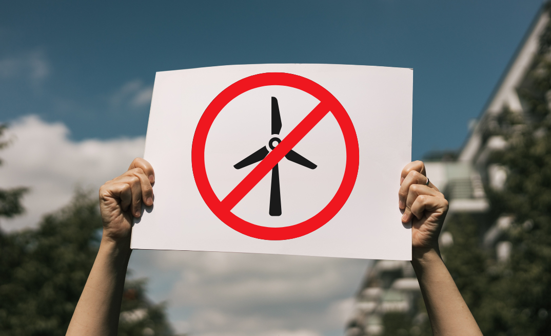 Community based opposition to wind farms hints at discontent over energy transition