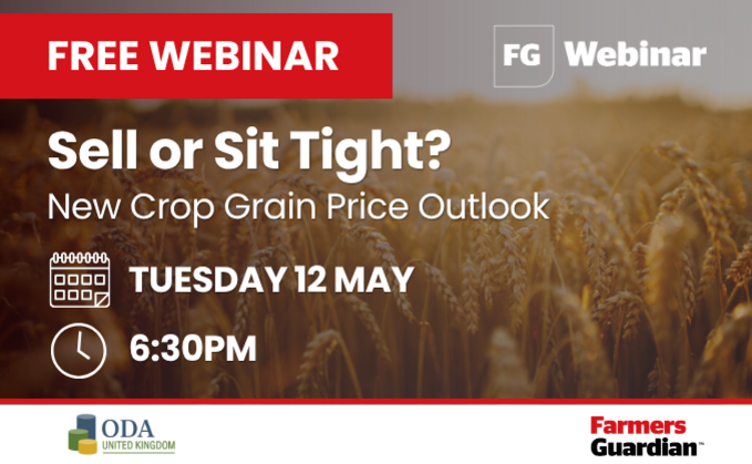 Sign up for our FREE webinar: Sell or sit tight? New crop grain price outlook