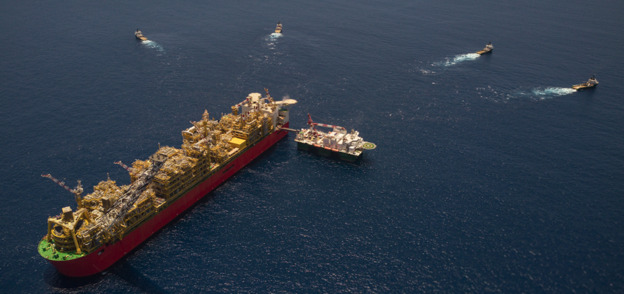 The world's largest offshore floating facility located offshore Australia.