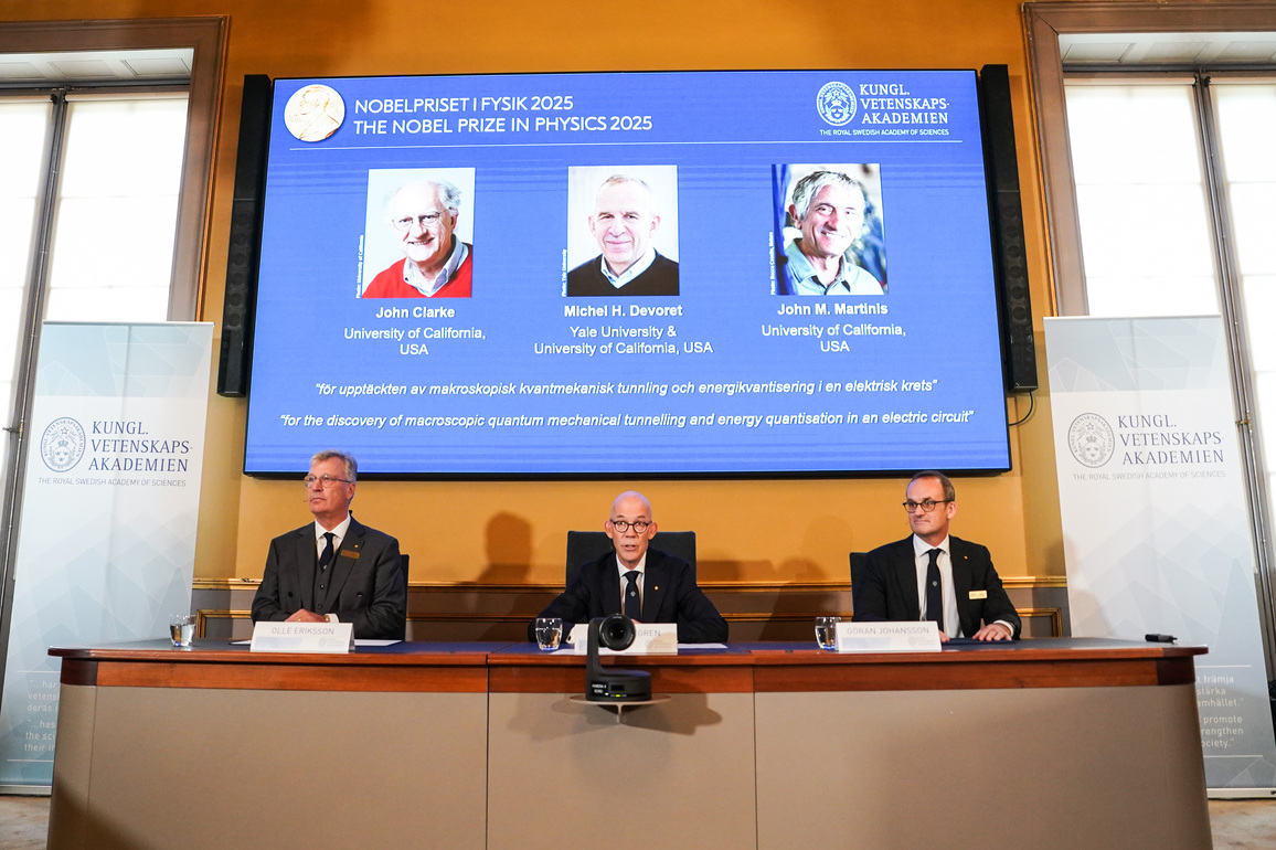 SWEDEN-STOCKHOLM-NOBEL-PRIZE-PHYSICS