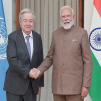 PM Modi holds bilateral talks with UN Secretary General Antonio Guterres
