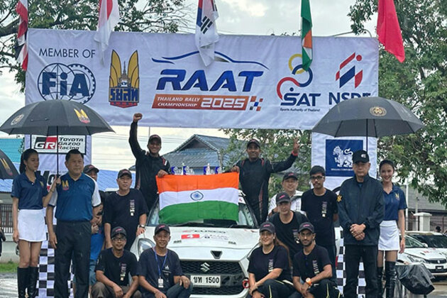 Jason Saldanha, PVS Murthy win RC2.1 class in RAAT Rally of Thailand