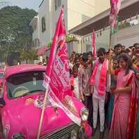 Hyderabad: MLC K Kavitha flags off car rally ahead of BRS silver jubilee celebrations