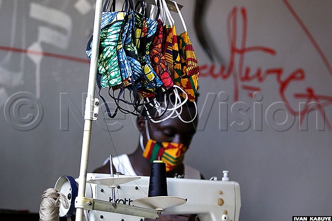  ome of the finished masks ach costs sh3000