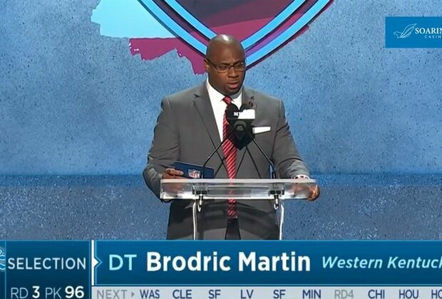 Lions trade up, draft defensive tackle Brodric Martin