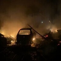 UP: Major fire breaks out at car repair shop in Etawah