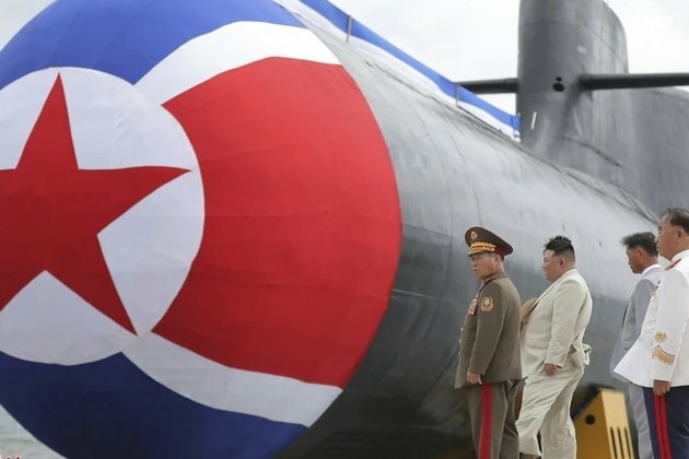North Korea unveils nuclear-armed submarine state media