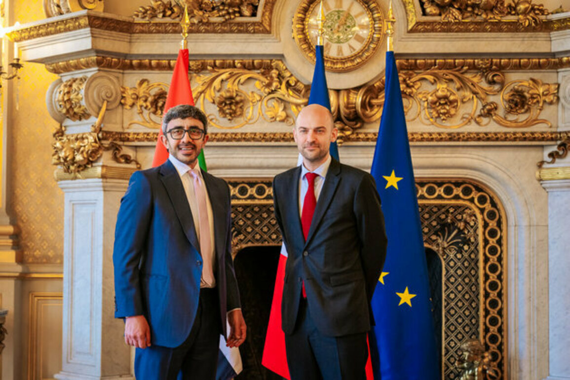 Abdullah bin Zayed meets French FM in Paris to strengthen strategic relations