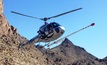  A helicopter survey was completed last year