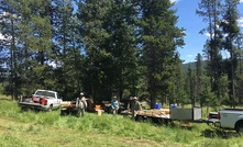 Staking in the Arnett Creek area in Idaho, USA