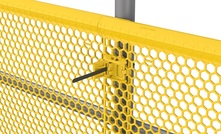 Barriers are used to stop objects falling through open guard railings at height on walkways