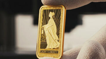 Newmont's 1oz Lady of Liberty gold bar (Credit: MKS PAMP)