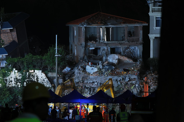 (SpotNews)CHINA-GUANGDONG-GUANGZHOU-LANDSLIDE-RESCUE (CN)