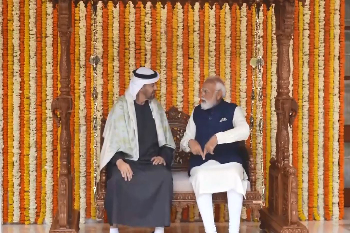 Jhula, Pashmina and saffron: PM Modi presents traditional Indian gifts to 'brother' Sheikh Mohamed bin Zayed