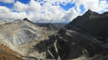 The Antamina copper mine in Peru