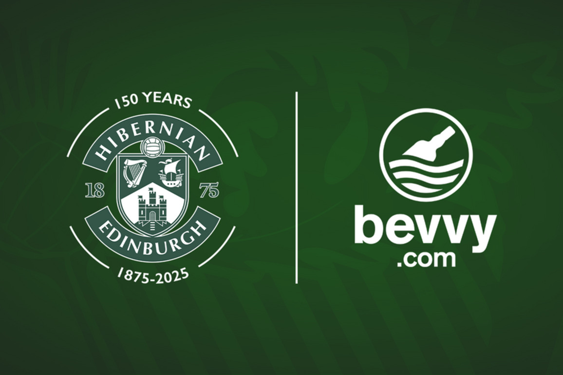 Hibernian FC - Hibs Extend Men's Front Of Shirt Partnership With Bevvy.com