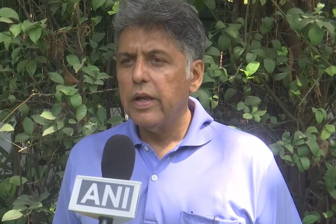 "With whose age is rupee competing?": Congress MP Manish Tewari slams Centre