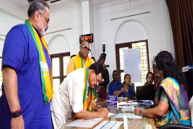 Kerala: NDA candidate Michael George files nomination for Nilambur by-election