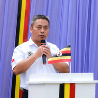 UGANDA-ENTEBBE-CHINESE BIG-EARED GOATS-HANDOVER CEREMONY